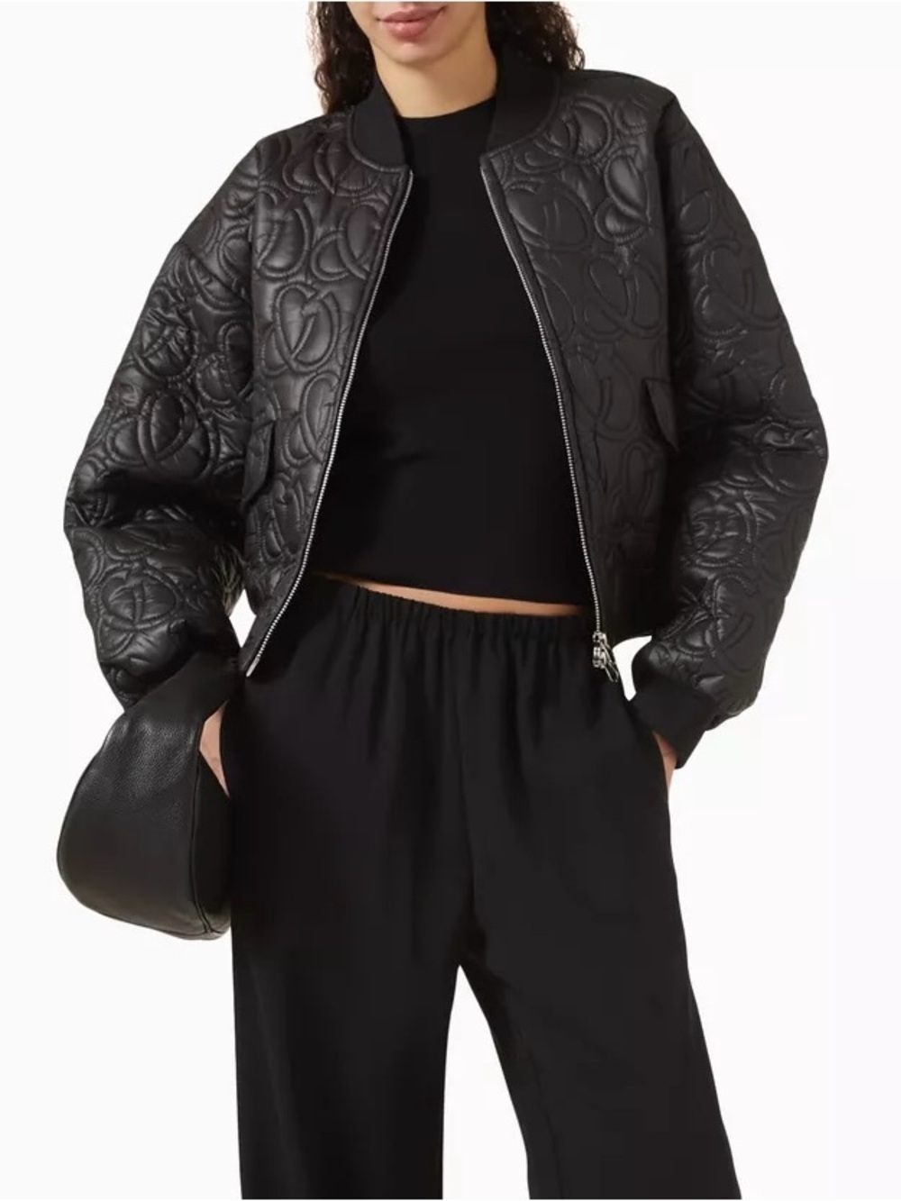 SOLID & STRIPED THE WAYNE ZIP JACKET IN BLACK